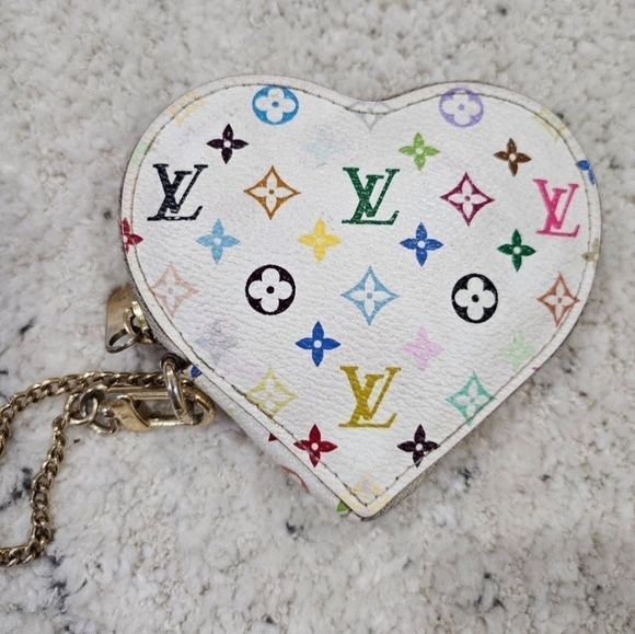 Louis Vuitton Canvas Muticolor Heart Coin Purse - Picture 2 of 9